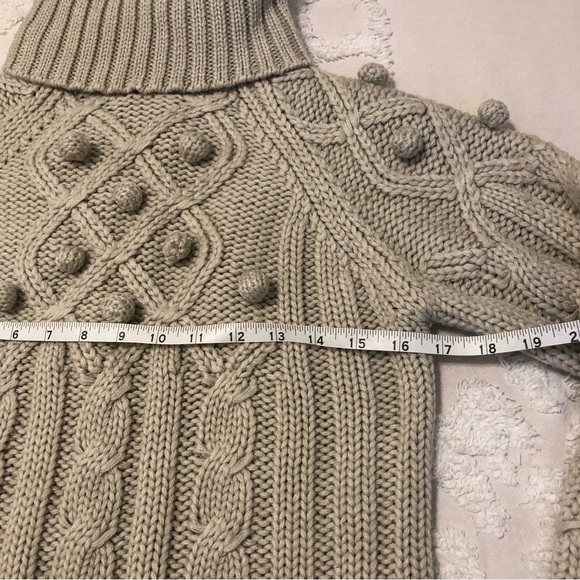 🌲 European cable-knit turtleneck sweater - Picture 9 of 11